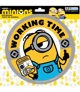 Alfombrilla Ratón Los Minions Working Time Flexible 21 cms