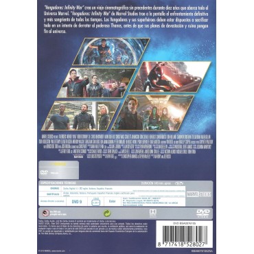 Vengadores Infinity War (DVD)
