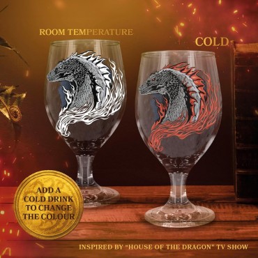 Copa Decorativa Termocolora Dragón Juego De Tronos 350 mls