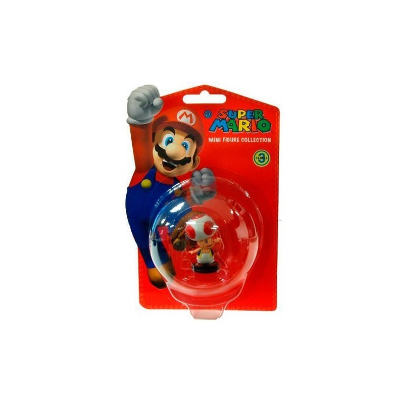 Mini Figura Toad de Colección Super Mario Bros de Nintendo