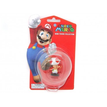 Mini Figura Toad de Colección Super Mario Bros de Nintendo