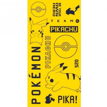 Toalla Pikachu Pokémon Algodón 100%