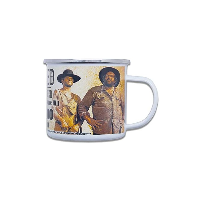 Taza Bud Spencer & Terence Hill Wanted Metálica 330 mls