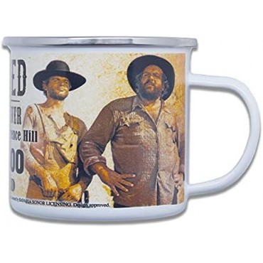 Taza Bud Spencer & Terence Hill Wanted Metálica 330 mls