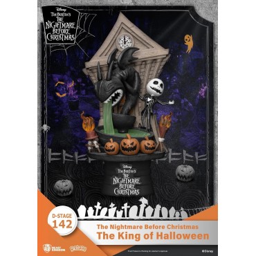 Figura The King Of Halloween Pesadilla Antes De Navidad Disney D Stage Diorama 16 cms