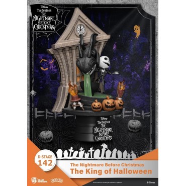 Figura The King Of Halloween Pesadilla Antes De Navidad Disney D Stage Diorama 16 cms