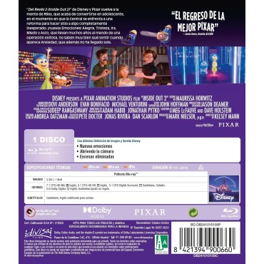 Del Revés 2 [Blu-ray] (2024) Inside Out 2