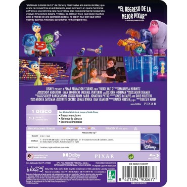 Del Revés 2 (Steelbook) [Blu-ray] (2024) Inside Out 2