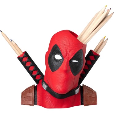 Lapicero 3D Cabeza Deadpool Marvel 18 cms