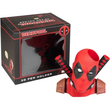 Lapicero 3D Cabeza Deadpool Marvel 18 cms