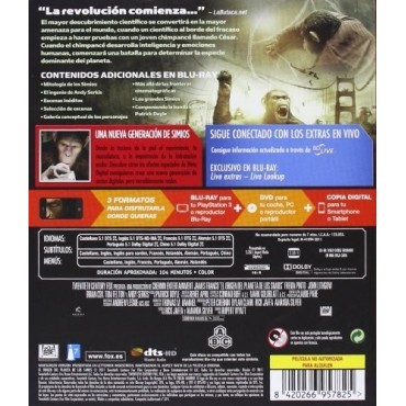 Rise of the Planeta of the Apes [Blu-ray]