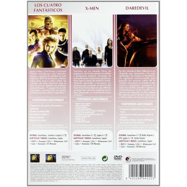 Los 4 Fantasticos/ X Men/ Daredevil - Tri [DVD]