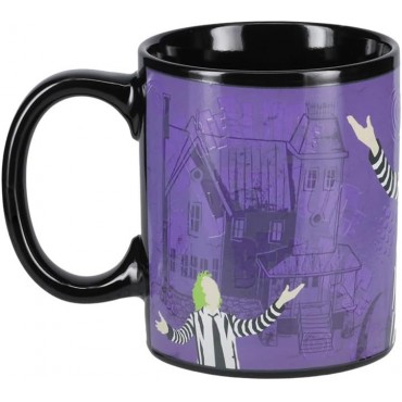 Taza Termocolora Beetlejuice Cerámica 300 mls