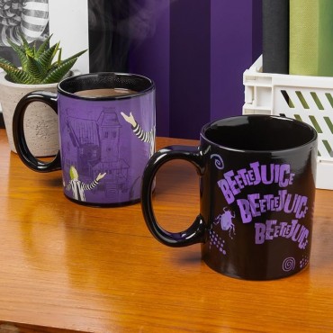 Taza Termocolora Beetlejuice Cerámica 300 mls