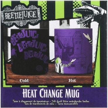 Taza Termocolora Beetlejuice Cerámica 300 mls