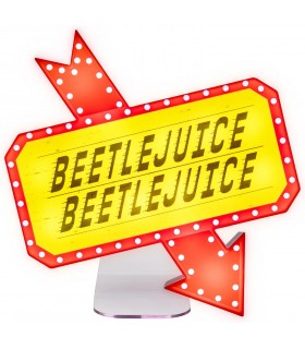Lámpara Cartel Beetlejuice 22 x 25 cms