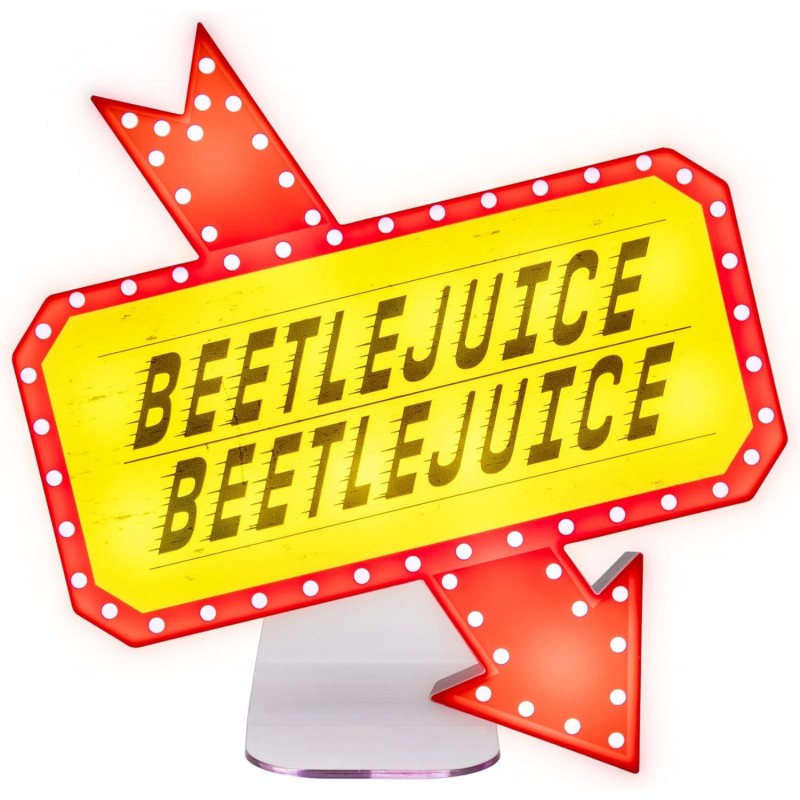 Lámpara Cartel Beetlejuice 22 x 25 cms