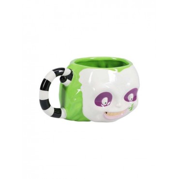 Taza 3D Cabeza Beetlejuice Cerámica 380 mls