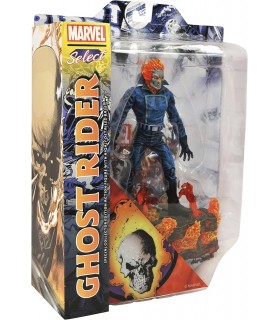 Figura Ghost Rider El Motorista Fantasma Marvel Select Articulada 18 cms