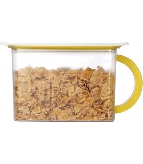 Vacuumsaver Contenedor de Alimentos y con Bomba Vacío, Amarillo, 16x11x28 cm