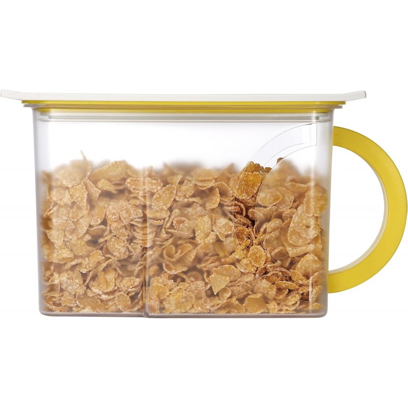 Vacuumsaver Contenedor de Alimentos y con Bomba Vacío, Amarillo, 16x11x28 cm