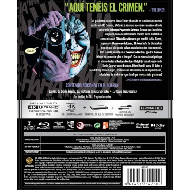 Batman: La Broma Asesina (Ed. Especial Metal) - Ed. Limitada Hasta Fin de Existencias [4K UHD,Blu-ray] (2016) Batman: The Killin