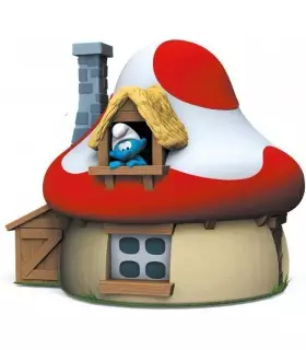 Hucha Casa Seta Los Pitufos 15 cms