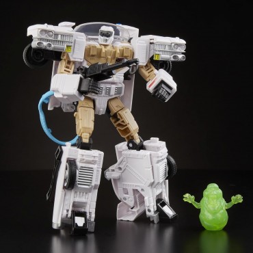 Figura Electotron Ecto 1 Transformers X Ghostbusters Cazafantasmas Articulada 15 cms