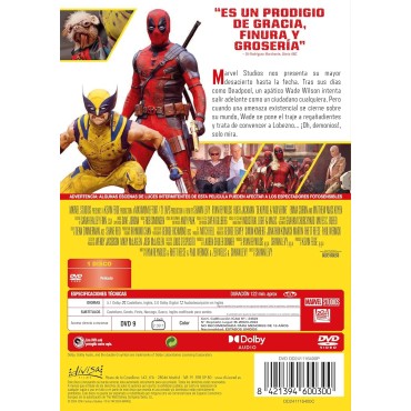 Deadpool y Lobezno [DVD] (2024) Deadpool & Wolverine