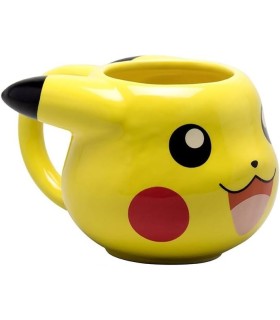 Taza Pikachu 3D Pokémon Cerámica 500 mls