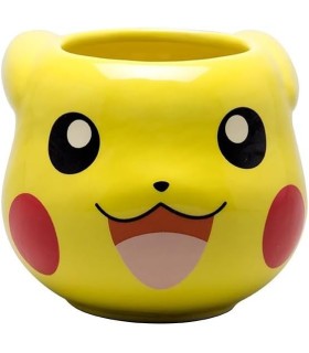 Taza Pikachu 3D Pokémon Cerámica 500 mls