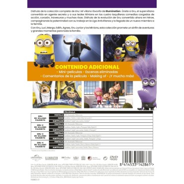 Gru 4. Mi Villano Favorito 1-4 [DVD] (2024) Despicable Me 4