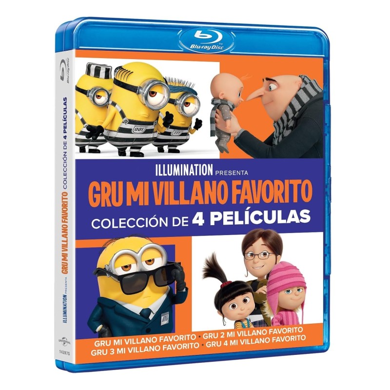 Gru 4. Mi Villano Favorito 1-4 [Blu-ray] (2024) Despicable Me 4