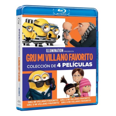 Gru 4. Mi Villano Favorito 1-4 [Blu-ray] (2024) Despicable Me 4