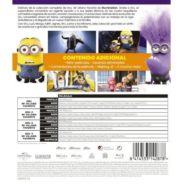 Gru 4. Mi Villano Favorito 1-4 [Blu-ray] (2024) Despicable Me 4