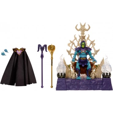 Figura Skeletor & Trono Con Luz Masters Of The Universe New Eternia Masterverse 18 cms