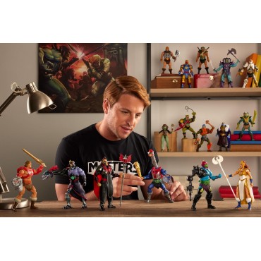 Figura Skeletor & Trono Con Luz Masters Of The Universe New Eternia Masterverse 18 cms