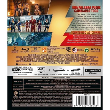¡Shazam! la Furia de los Dioses [4K UHD,Blu-ray] (2023) Shazam! Fury of the Gods