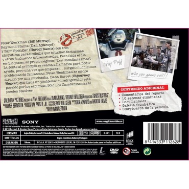 Los Cazafantasmas (Edición horizontal) [DVD] (1984) Ghostbusters
