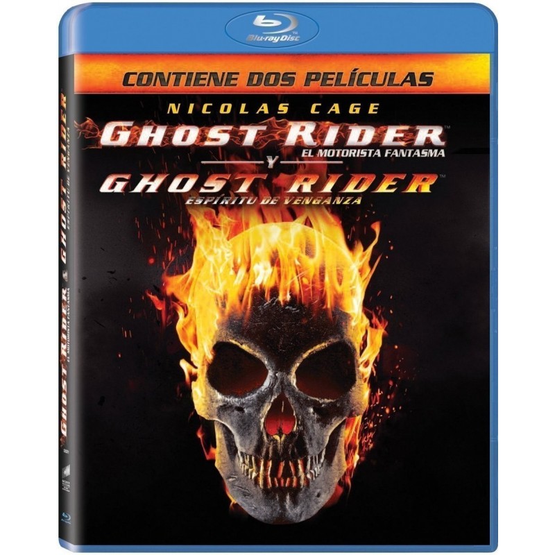Ghost Rider. el Motorista Fantasma + Ghost Rider: Espíritu de Venganza [Blu-ray] (2007,2012) Ghost Rider + Ghost Rider: Spirit o
