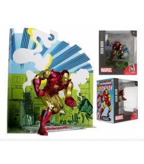 Figura Iron Man Clásico Marvel Estatua Diorama 18 cms