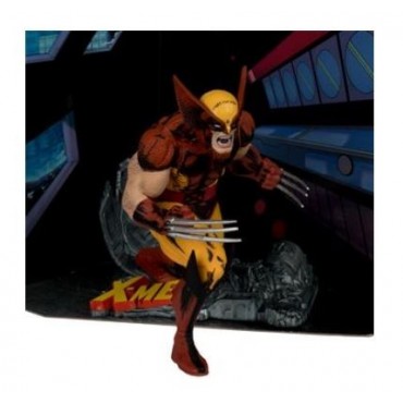 Figura Wolverine Lobezno X-Men Marvel Estatua Diorama 18 cms