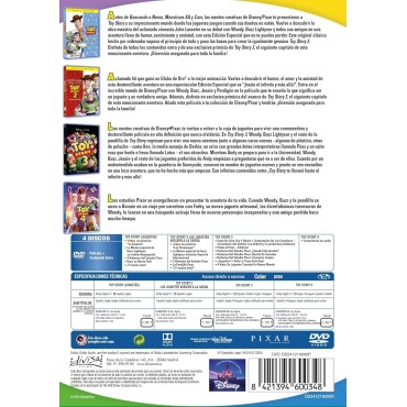 Toy Story + Toy Story 2 + Toy Story 3 + Toy Story 4 [DVD] (1995,1999,2010,2019)
