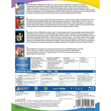 Toy Story + Toy Story 2 + Toy Story 3 + Toy Story 4 [Blu-ray] (1995,1999,2010,2019)