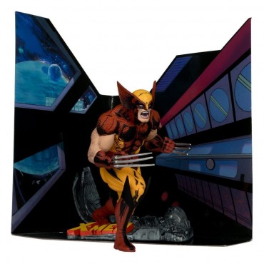 Figura Wolverine Lobezno X-Men Marvel Estatua Diorama 18 cms