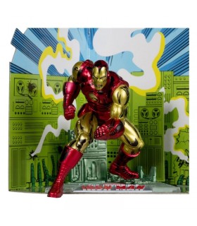 Figura Iron Man Clásico Marvel Estatua Diorama 18 cms