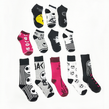 Caja De Regalo 12 Calcetines Pesadilla Antes de Navidad Disney Edición Limitada Talla 35/41