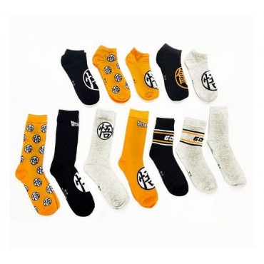 Caja De Regalo 12 Calcetines Dragon Ball Z Edición Limitada Talla 41/46