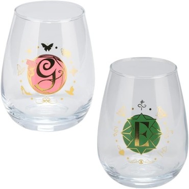 Set 2 Vasos Elphaba & Glinda Wicked Cristal 310 mls