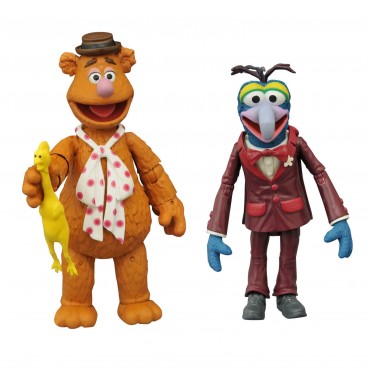 Set 2 Figuras Fozzie Y Gonzo The Muppets Los Teleñecos Articuladas 11 cms